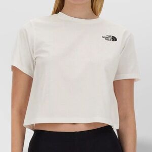The North Face White Cropped Crew Tee - Women's